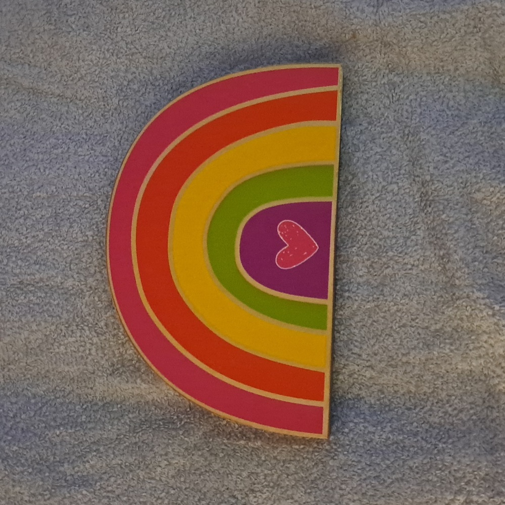 Wooden rainbow room decor